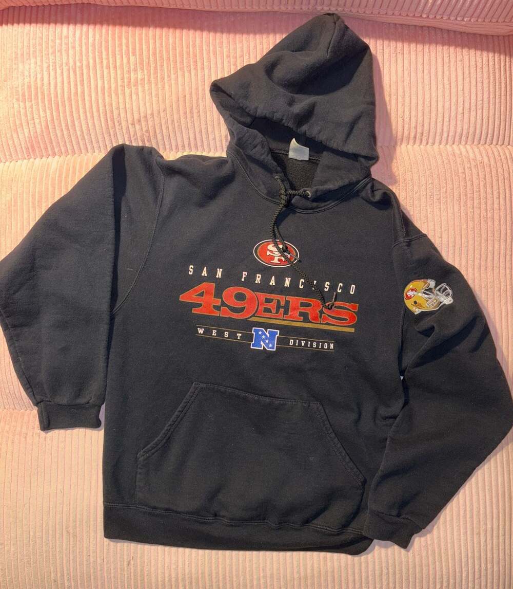 Jerzees San Francisco 49ers NFL NFC West Division Graphic Black Hoodie